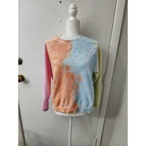 Old Navy Multi-Colored Tie Dye Pull On Long Sleeve Sweat Shirt M Dopamine Boho